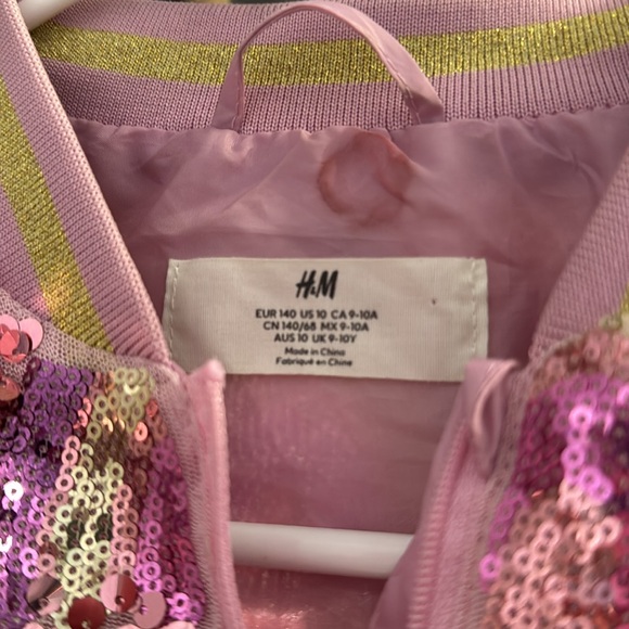 Girls sequin bomber jacket - Picture 5 of 5